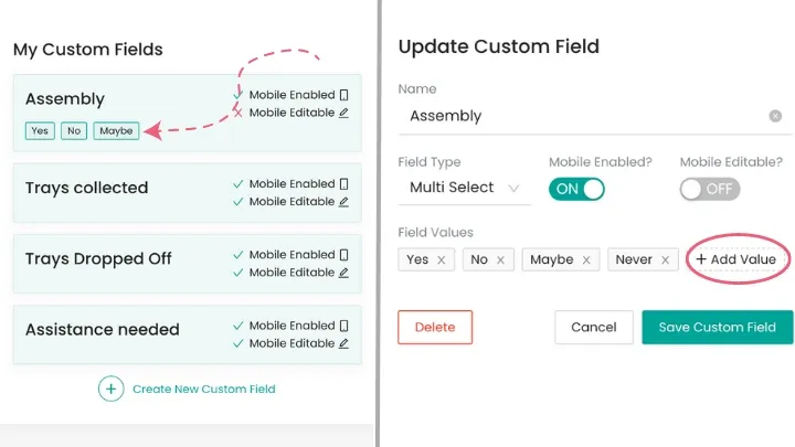 Custom fields