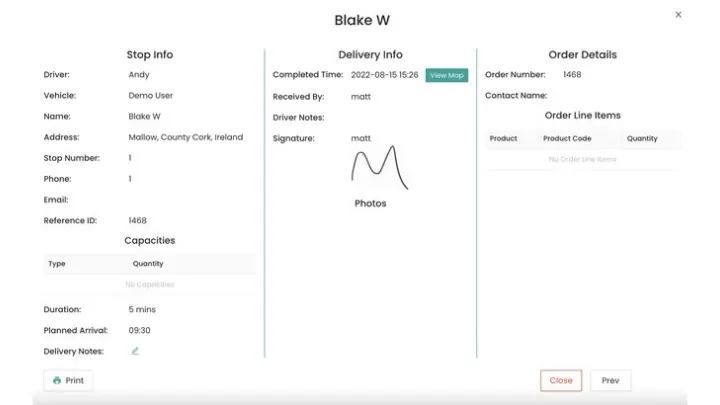 New stop panel