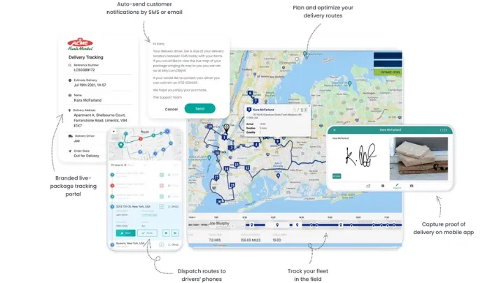 SmartRoutes multi stop route planner