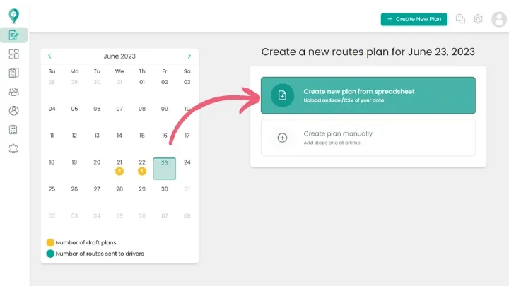 Upload your Spreadsheet to SmartRoutes