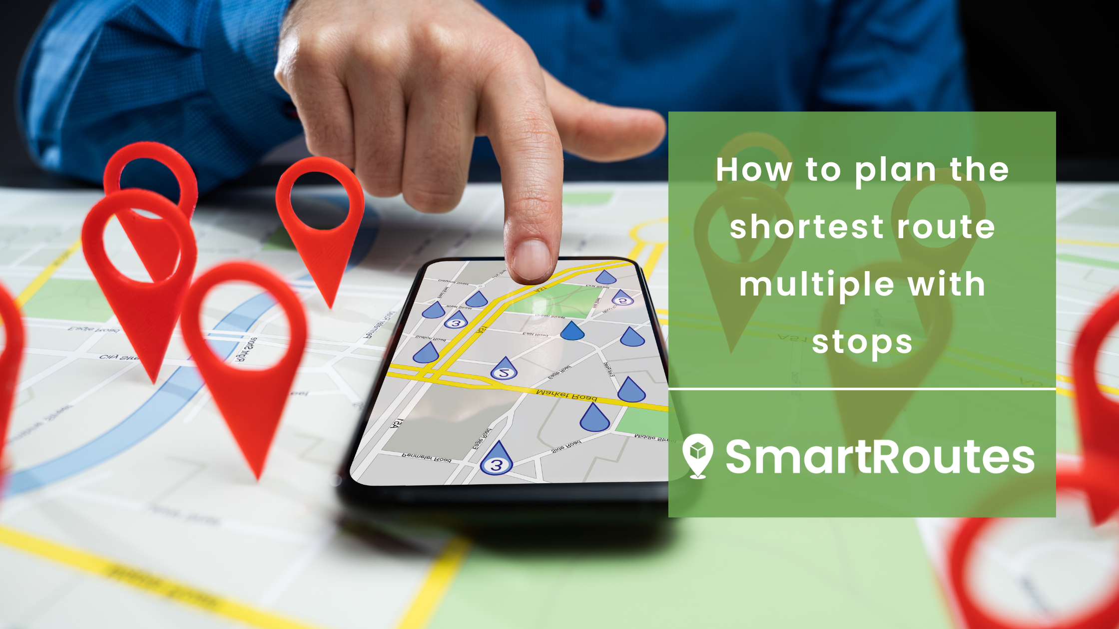 How to plan the shortest route multiple with stops