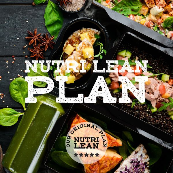 Overhead shot of a nutrilean pre-prepped meal
