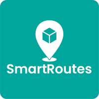 SmartRoutes White Logo