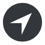 Grey Location Icon Vector