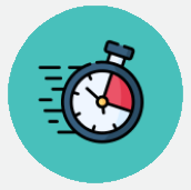 Animation of a stop watch