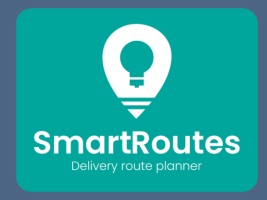 SmartRoutes White Logo